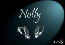 Nolly - náušnice rhodium